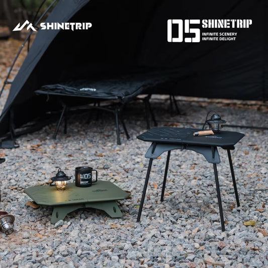 山趣（やましゅみ） SHINETRIP シャイントリップ #05 Series Ultralight Dual Purpose Folding Table 超軽量 デュアルパーパス フォールディングテーブル（A512-H00 / A512-D00）