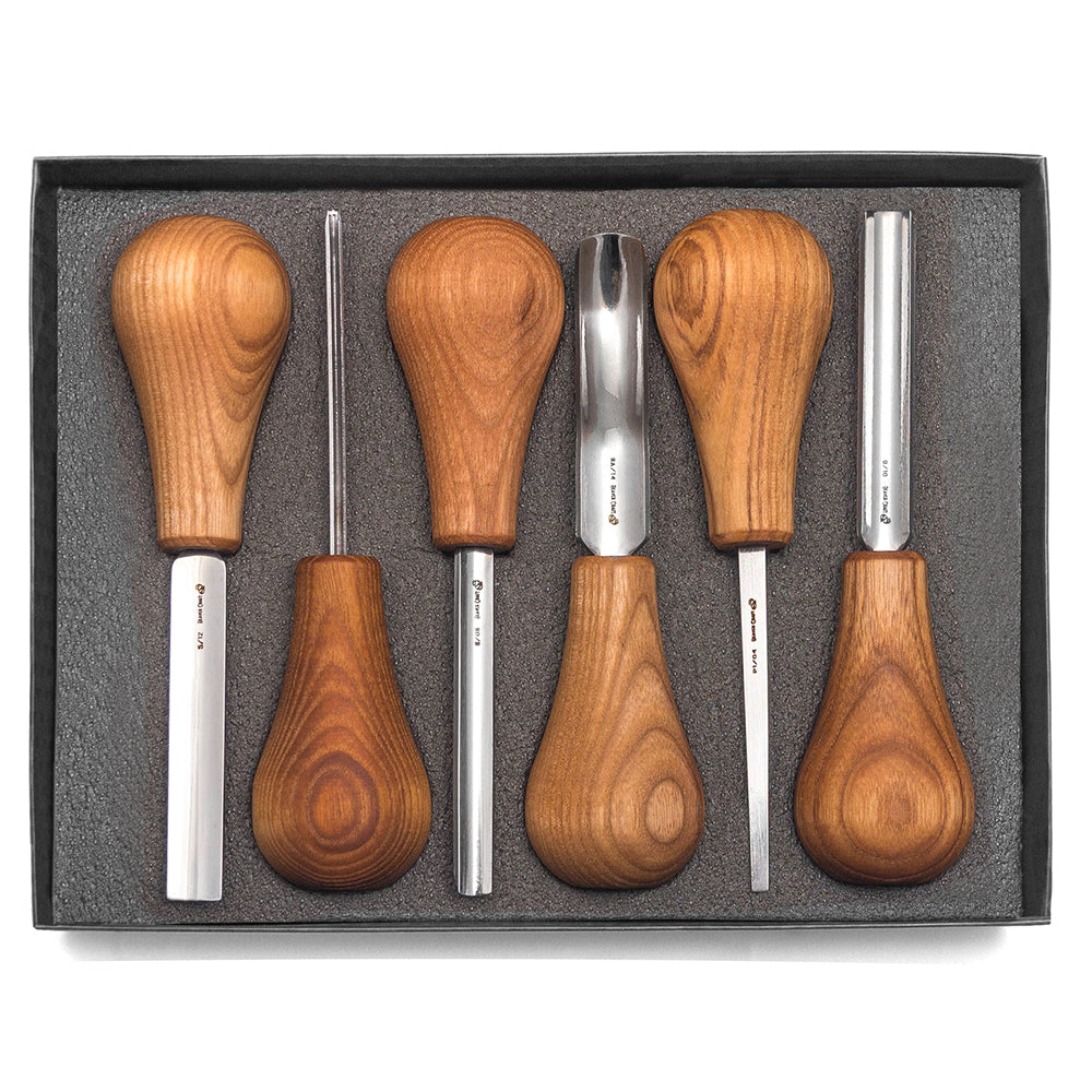 Beaver Craft SC05 Woodcarving Set With Palm Chisels