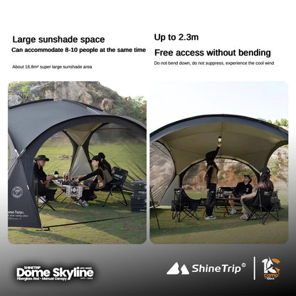 SHINE TRIP Outdoors（シャイン・トリップ アウトドアーズ／山趣）#05 Series Dome Skylight｜ドームスカイライン 本体（FG/AL 2カラー）＋専用オプション