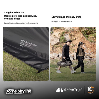 SHINE TRIP Outdoors（シャイン・トリップ アウトドアーズ／山趣）#05 Series Dome Skylight｜ドームスカイライン 本体（FG/AL 2カラー）＋専用オプション