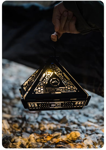 山趣（ShineTrip） ST-05シリーズ ピラミッドランプシェード（ブラック）