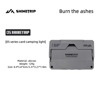山趣（ShineTrip） ST-05シリーズ カード型キャンピングライト（4カラー）
