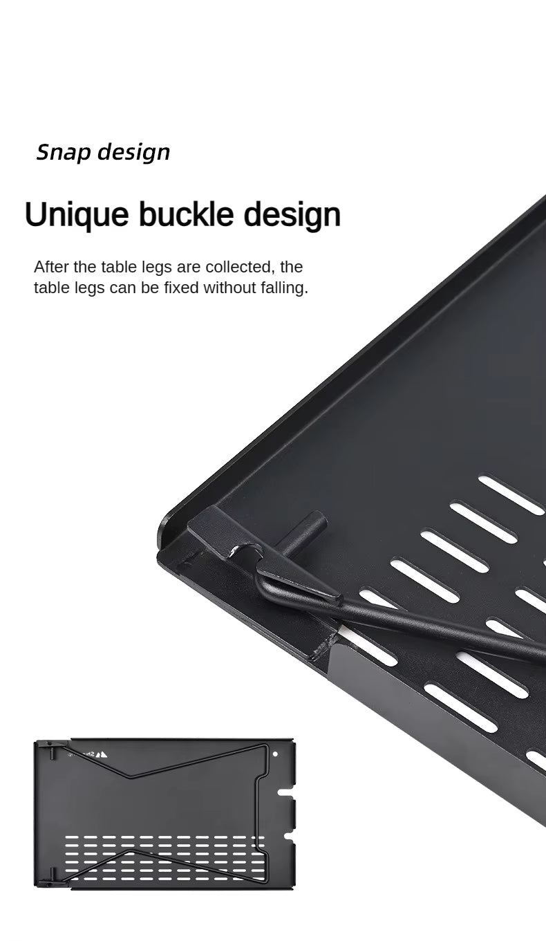 SHINETRIP 5052アルミ サイドテーブル 拡張ボード連結対応（折りたたみ）A455-T00