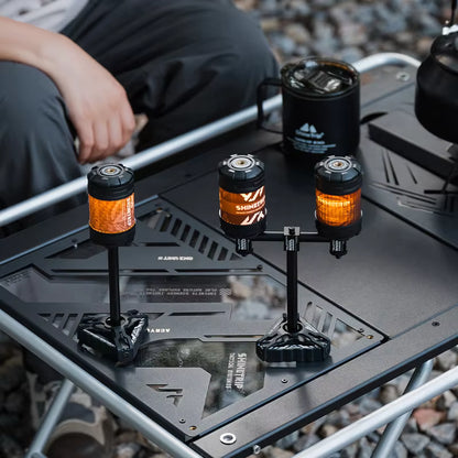 山趣（ShineTrip） ST-05シリーズ Horn Peak キャンドルホルダー（単品／3点ベース ライトアレイ）A542 ブラック