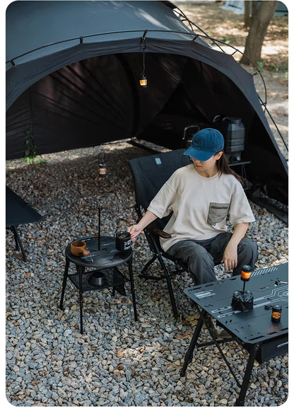 山趣（やましゅみ） SHINETRIP シャイントリップ #05 Series Tactical Lifting Dual-use Round Table デュアルユース ラウンドテーブル（A553-D00 / A553-H00）