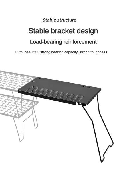 SHINETRIP 5052アルミ サイドテーブル 拡張ボード連結対応（折りたたみ）A455-T00