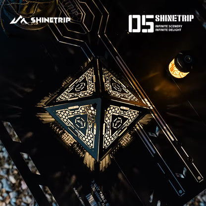 山趣（ShineTrip） ST-05シリーズ ピラミッドランプシェード（ブラック）