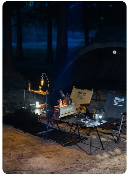 山趣（ShineTrip） #05シリーズ 二次燃焼ファーネス ステンレス製 コンパクト焚き火台