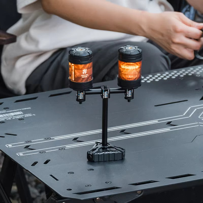 山趣（ShineTrip） ST-05シリーズ Horn Peak キャンドルホルダー（単品／3点ベース ライトアレイ）A542 ブラック