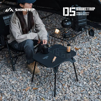 山趣（やましゅみ） SHINETRIP シャイントリップ #05 Series Ultralight Dual Purpose Folding Table 超軽量 デュアルパーパス フォールディングテーブル（A512-H00 / A512-D00）