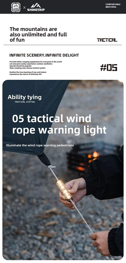 山趣（ShineTrip） ST-05シリーズ 風ロープ警告ライト（ウィンドロープ・ワーニングライト）