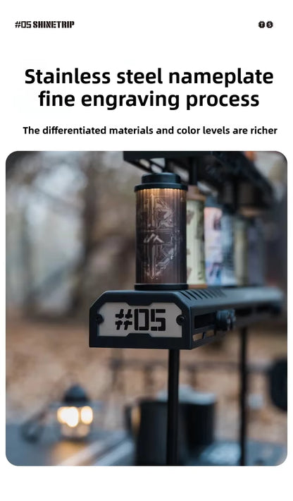 山趣（ShineTrip） ST-05シリーズ 38灯 スターライトブリッジ（S／M／L・ベーシックモジュール・延長アルミロッド） ブラック