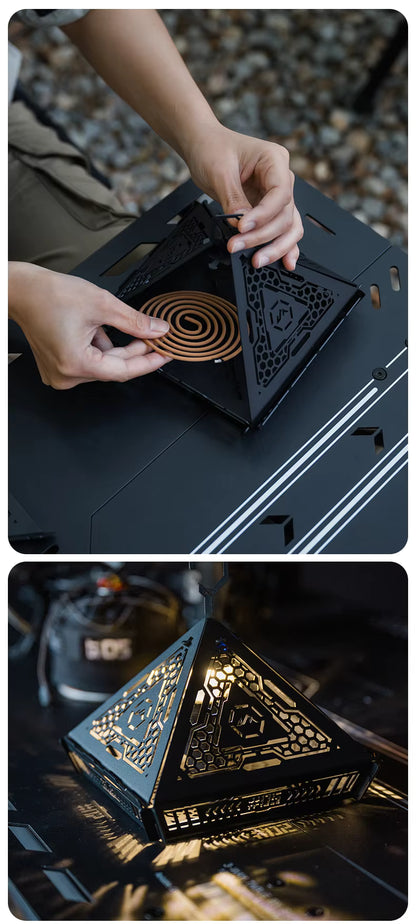 山趣（ShineTrip） ST-05シリーズ ピラミッドランプシェード（ブラック）