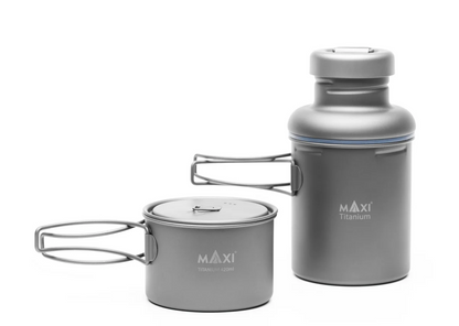 MAXI TiTank TiT-01 TiT-02 マキシ ボトル850ml 420mlボウル 純チタン製 水筒