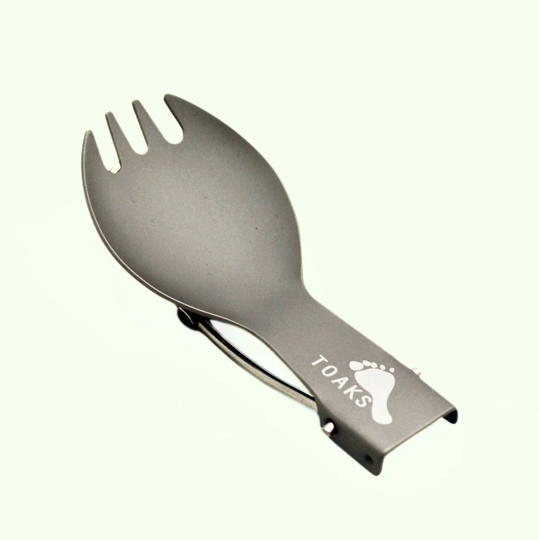 トークス チタン折りたたみスプーク（小） TOAKS Titanium Folding Spork (small) SLV-16