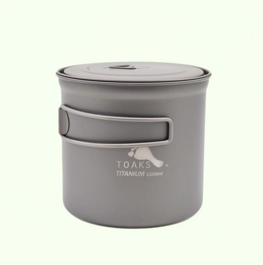 トークス チタンポット 1100ml（蓋付き） TOAKS Titanium 1100ml Pot POT-1100