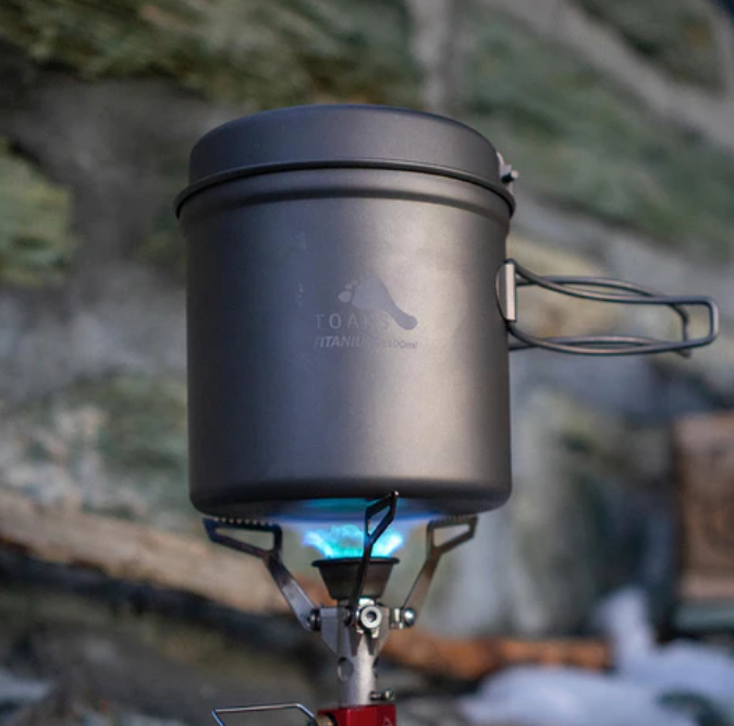 トークス チタンパンと1100mlチタンポットのセット TOAKS Titanium 1100ml Pot with Pan CKW-1100