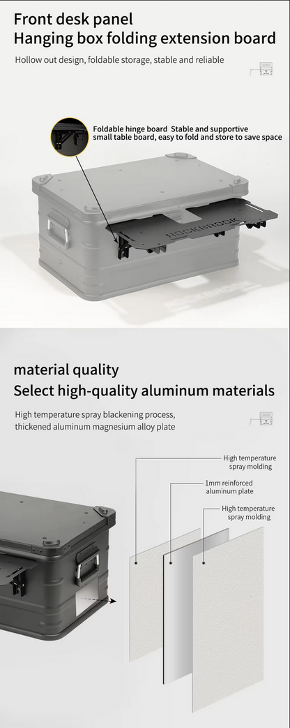 Rockbrook 50L Aluminum Table Box KARGO50 BX1018 57X38X28CM