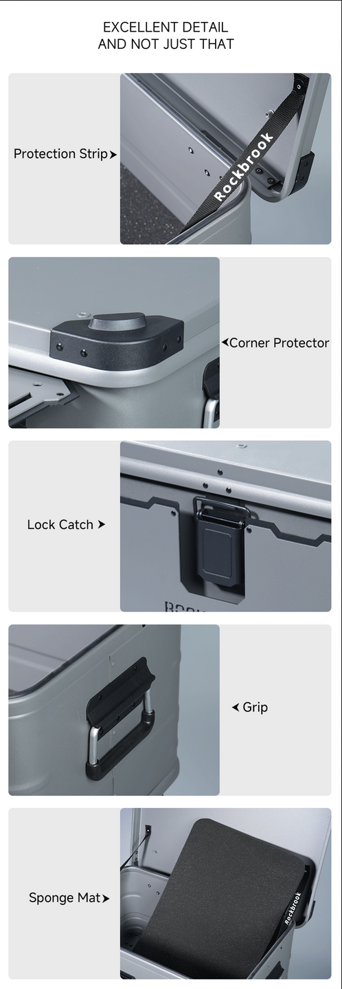 Rockbrook 20th Anniversary Limited Edition 50L Aluminum Table Box Rockbrook 50L GREY/BLACK Aluminum Table Box KARGO ANNI2024 BX1025