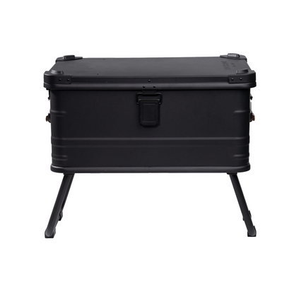 Rockbrook 50L BLACK Aluminium Box with Stand Bar STANDY BX1017BKMB