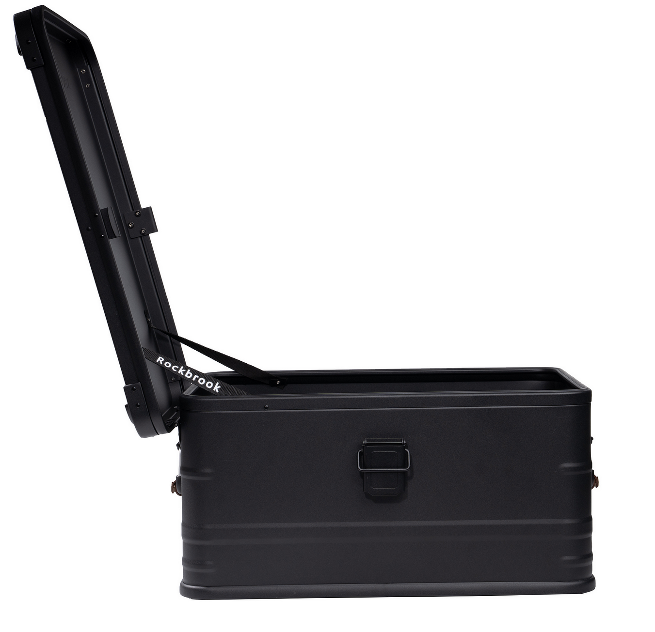 Rockbrook 50L BLACK Aluminium Box with Stand Bar STANDY BX1017BKMB