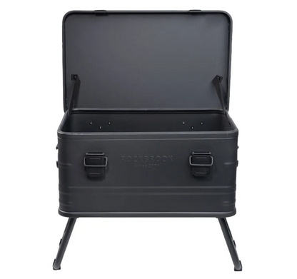 Rockbrook 50L BLACK Aluminium Box with Stand Bar STANDY BX1017BKMB