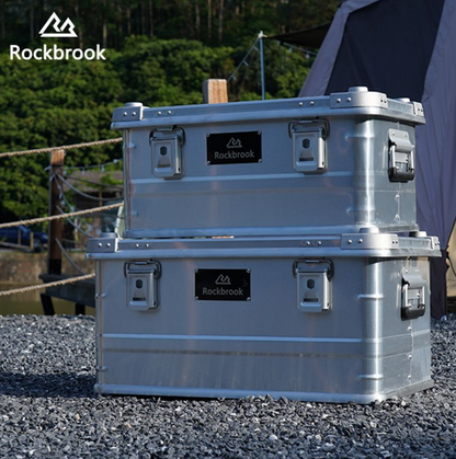 Rockbrook 30L 50L 95L Silver Aluminum Storage Box Rockbrook SILVER Aluminium Storage Box CLASSIC BX1003GY