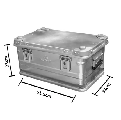 Rockbrook 30L 50L 95L Silver Aluminum Storage Box Rockbrook SILVER Aluminium Storage Box CLASSIC BX1003GY