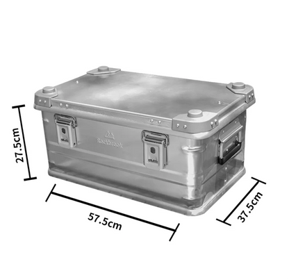 Rockbrook 30L 50L 95L Silver Aluminum Storage Box Rockbrook SILVER Aluminium Storage Box CLASSIC BX1003GY