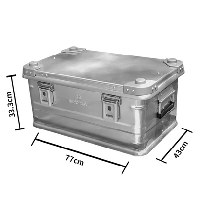 Rockbrook 30L 50L 95L Silver Aluminum Storage Box Rockbrook SILVER Aluminium Storage Box CLASSIC BX1003GY