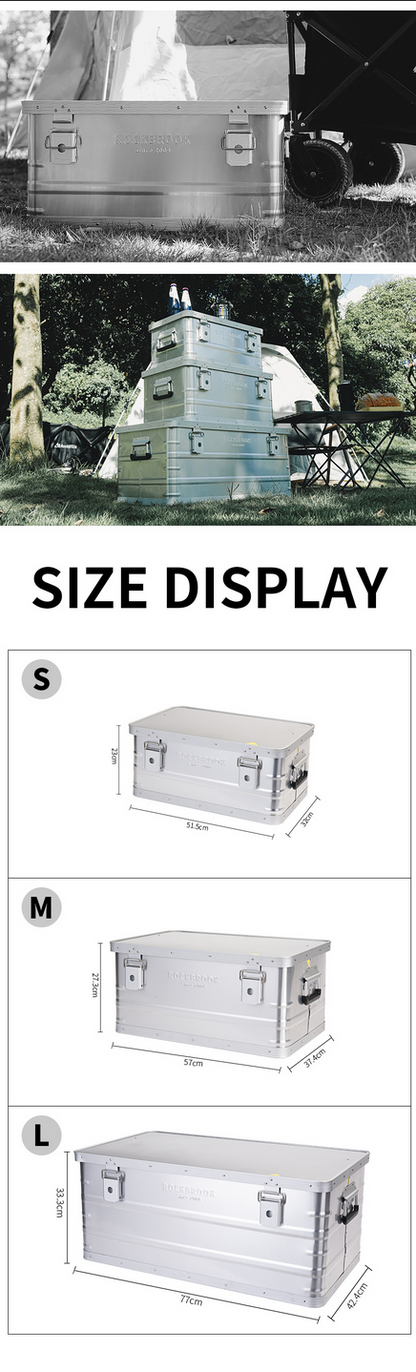 Rockbrook SILVER 鋁製收納盒 FLATTOP BX1015