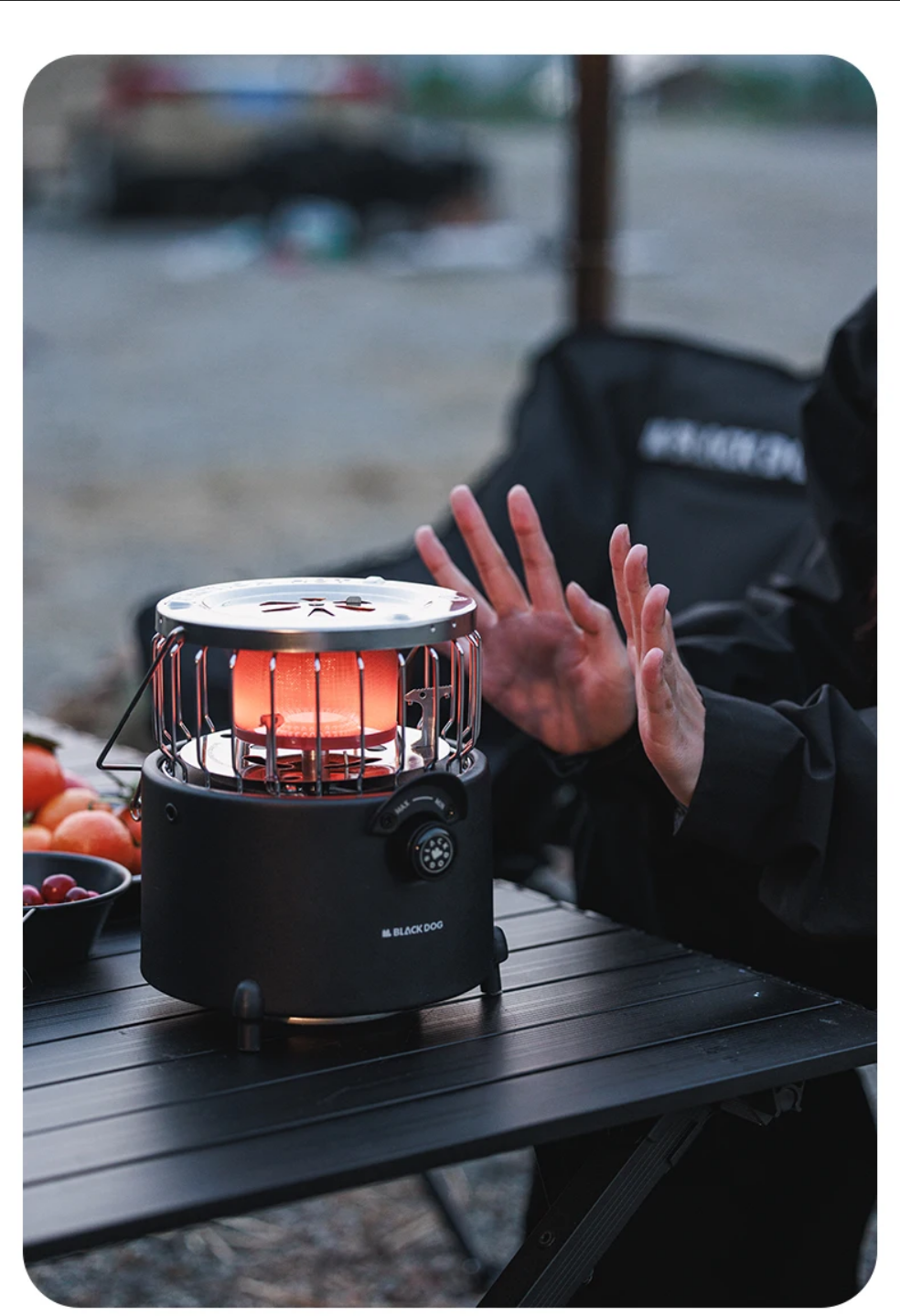 ブラックドッグ ミニキャンプヒーター モバイルストーブガスヒーター BLACKDOG HEATING STOVE