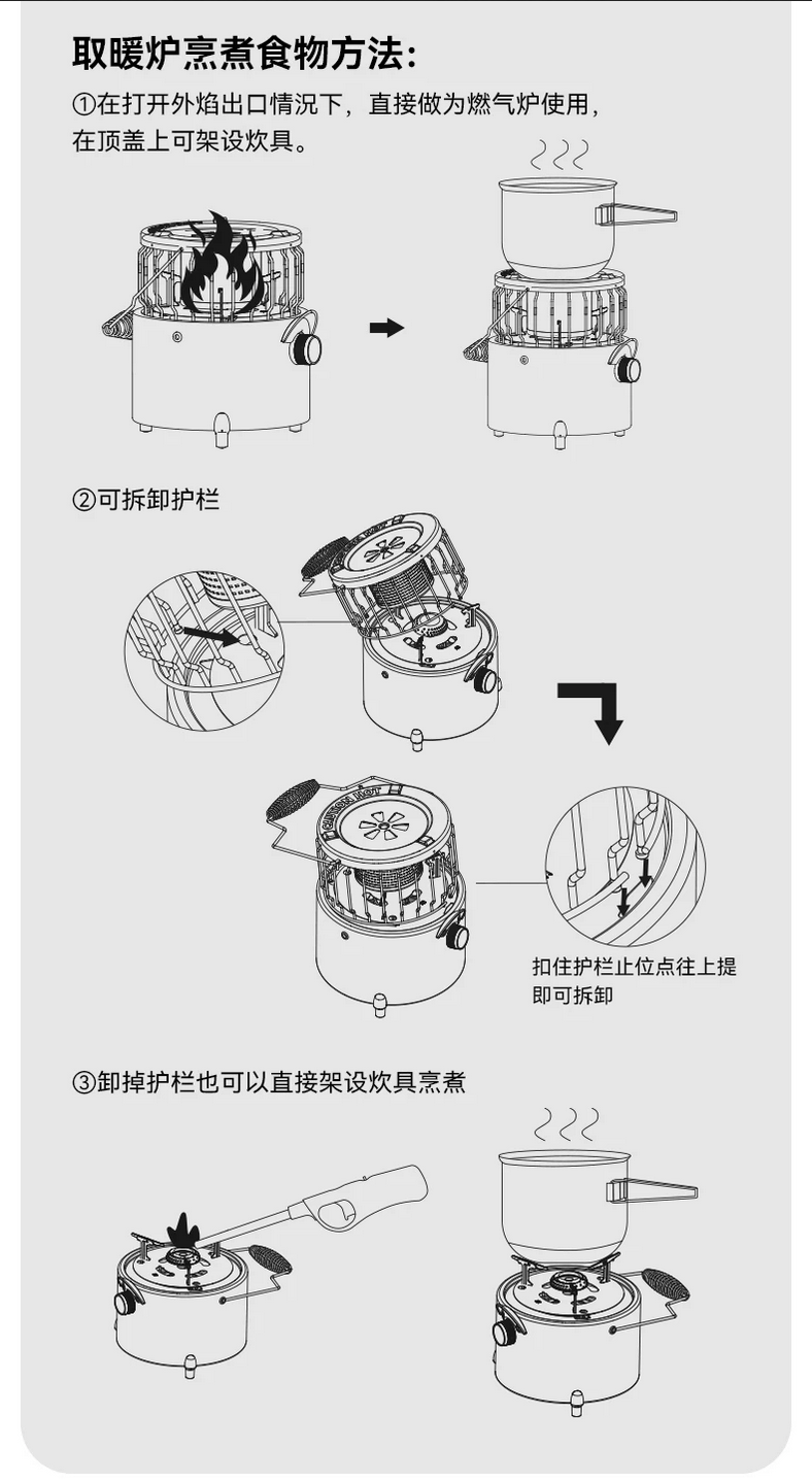 ブラックドッグ ミニキャンプヒーター モバイルストーブガスヒーター BLACKDOG HEATING STOVE