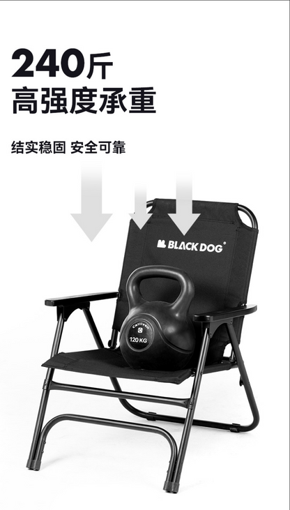 BLACKDOG Black Dog Single Folding Chair CBD2300JJ018