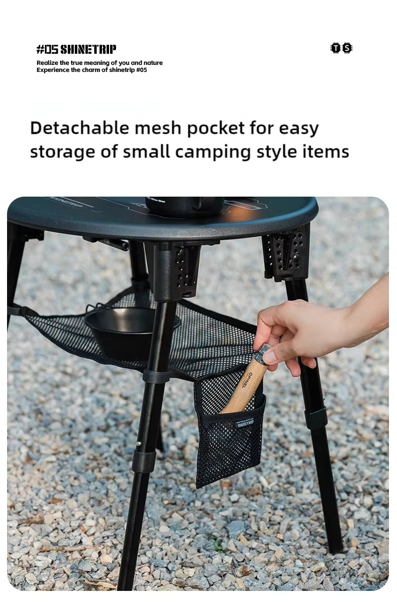 山趣（やましゅみ） SHINETRIP シャイントリップ #05 Series Tactical Lifting Dual-use Round Table デュアルユース ラウンドテーブル（A553-D00 / A553-H00）