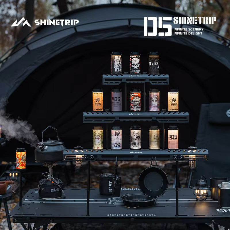 山趣（ShineTrip） ST-05シリーズ 38灯 スターライトブリッジ（S／M／L・ベーシックモジュール・延長アルミロッド） ブラック