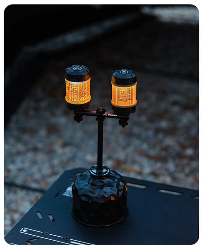 山趣（ShineTrip） ST-05シリーズ 回転式 19グリマー LEDランタン（Black／Transparent／Green／Sand）