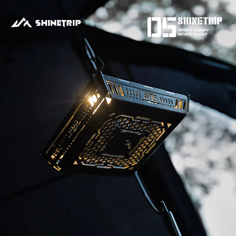 山趣（ShineTrip） ST-05シリーズ ピラミッドランプシェード（ブラック）