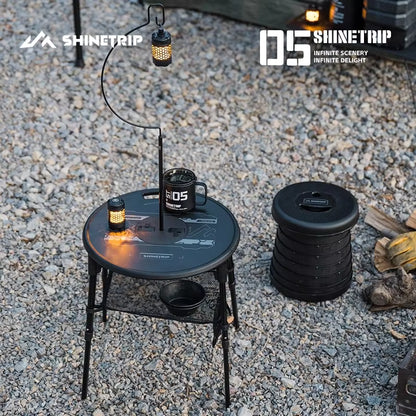 山趣（やましゅみ） SHINETRIP シャイントリップ ST-05 Series High Low Tactical Round Table Set ハイロー切替 タクティカルラウンドテーブルセット