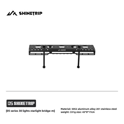 山趣（ShineTrip） ST-05シリーズ 38灯 スターライトブリッジ（S／M／L・ベーシックモジュール・延長アルミロッド） ブラック