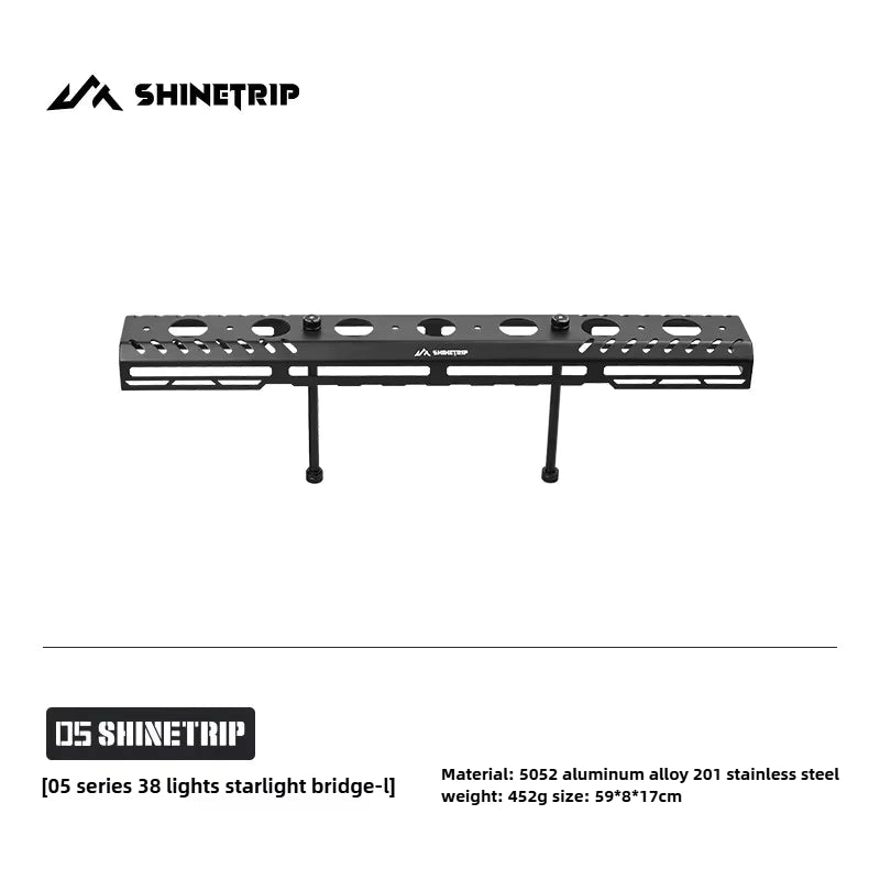 山趣（ShineTrip） ST-05シリーズ 38灯 スターライトブリッジ（S／M／L・ベーシックモジュール・延長アルミロッド） ブラック