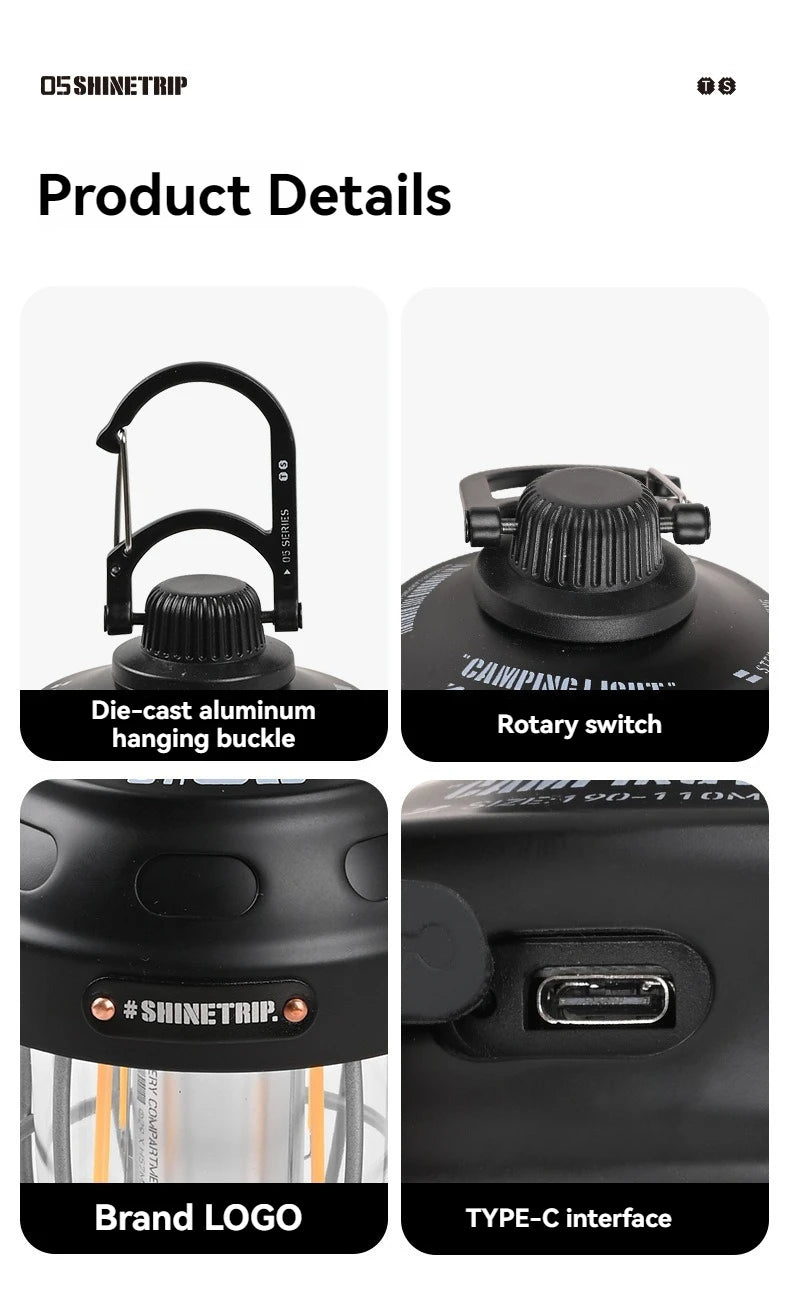 山趣（ShineTrip） ST-05シリーズ ナットライト（Nut Light）3色（Black／Green／Sand）