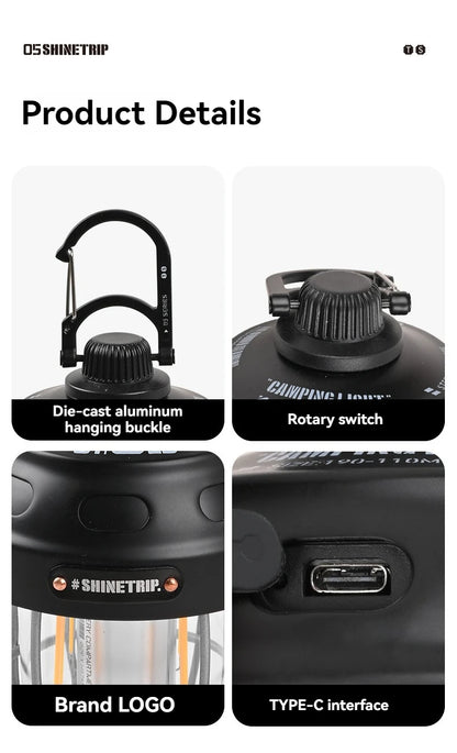 山趣（ShineTrip） ST-05シリーズ ナットライト（Nut Light）3色（Black／Green／Sand）