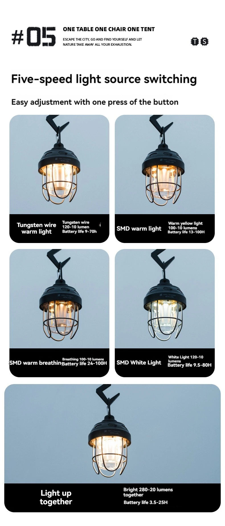 山趣（ShineTrip） ST-05シリーズ ナットライト（Nut Light）3色（Black／Green／Sand）