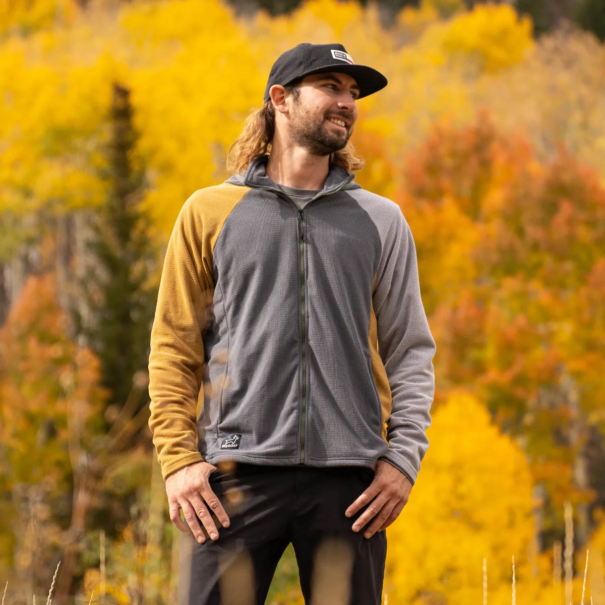 SkyGOAT（スカイゴート）CAMP Hooded Jacket メンズ｜GOATgrid マイクログリッドフリース フルジップジャケット