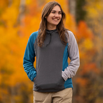 SkyGOAT（スカイゴート）CAMP Hoodie レディース｜GOATgrid マイクログリッドフリース フーディー