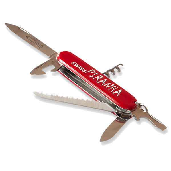 SwissPiranha（スイスピラニア）Camper Pocket Knife by Victorinox®（キャンパー ポケットナイフ バイ ビクトリノックス）13機能 マルチツール