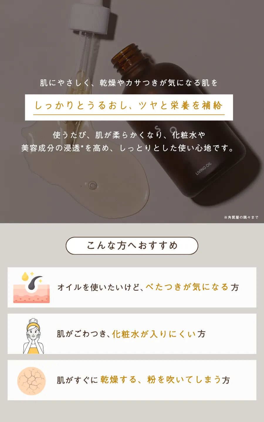 soel ソエル LIVING OIL オーガニックセサミオイル 60mL 紙管付  5個セット 美容オイル スキンケアオイル