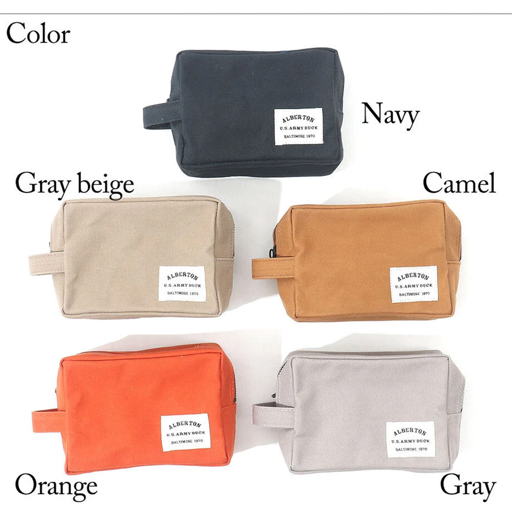 ALBERTON Army Duck Mini Pouch, US Military Canvas, ARMY DUCK Amenity Case