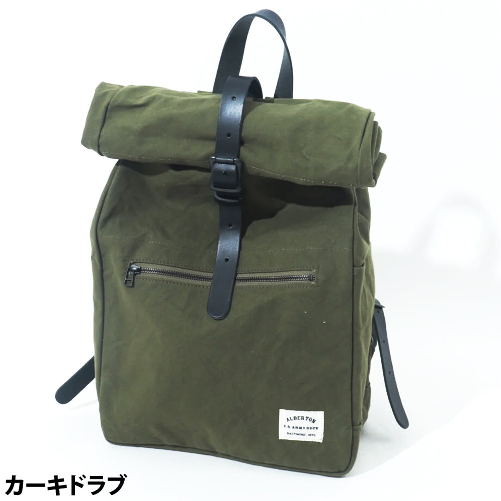 ALBERTON US Military Canvas ARMY DUCK Roll Backpack